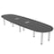 Skutchi Designs 45 in W, 120 in L, 29 in H, Engineered Wood Top, Grey H-BOVL-46119PT-AN-EL - alternate 1
